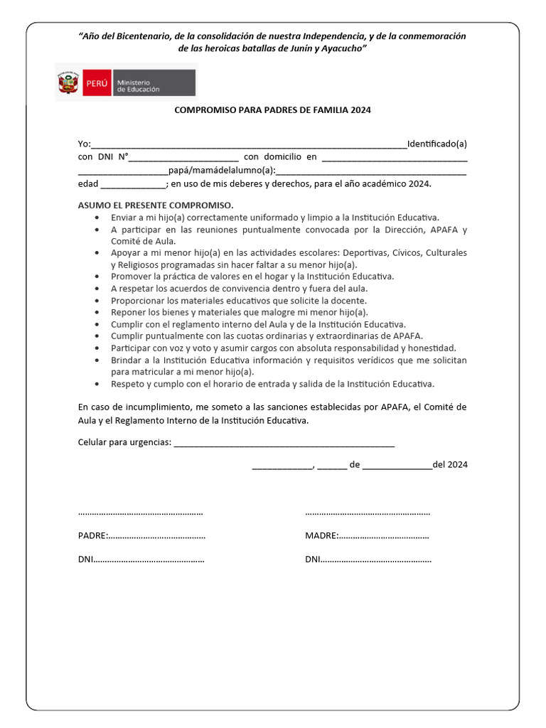 Compromiso PPFF | PDF | Ciencias sociales