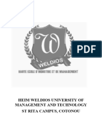 Heim Weldios University of Management and Technology