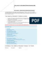 Unit 4-7 of Oxford Practice Grammar