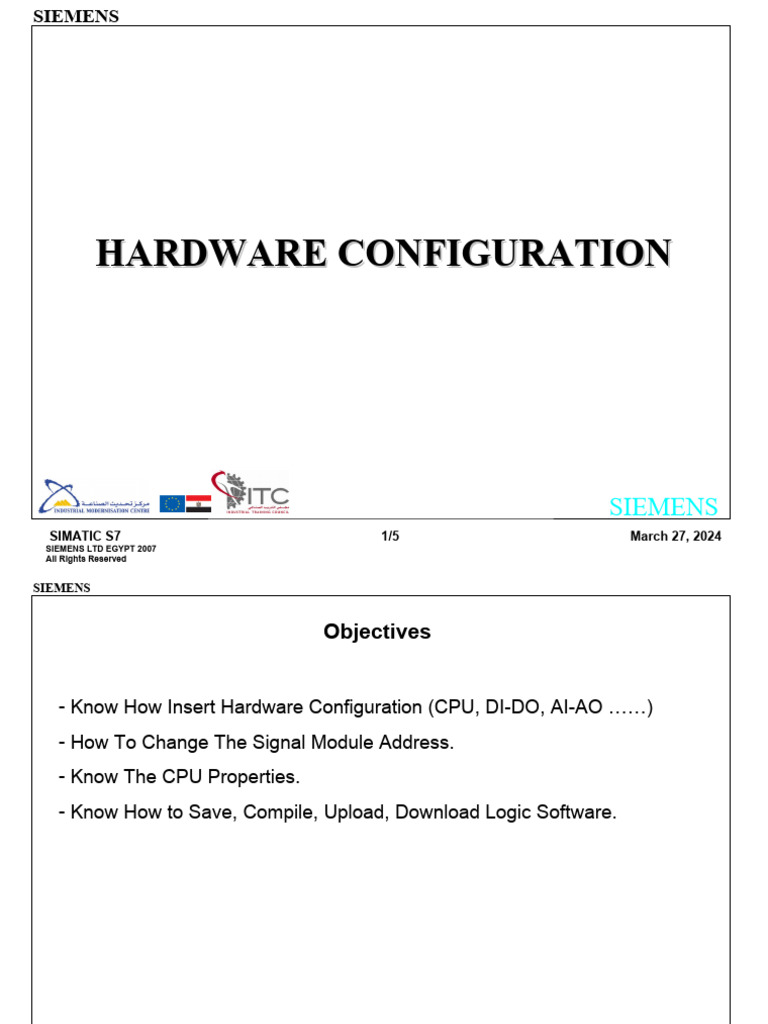 SIMATIC S7 Hardware Guide | PDF | Electronics | Computing