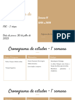 Cronograma - PSC 1° Etapa