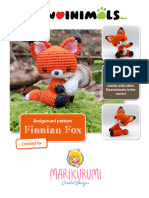 Pattern Kawainimals Finnian Fox