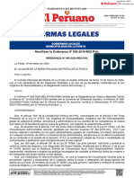 Rectifican La Ordenanza #008-2019-MDLP/AL: Gobiernos Locales Municipalidad de La Punta