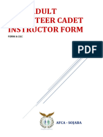 Afca Adult Volunteer Cadet Instructor Form-Updated