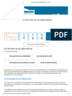 Día Mundial de Las Matemáticas