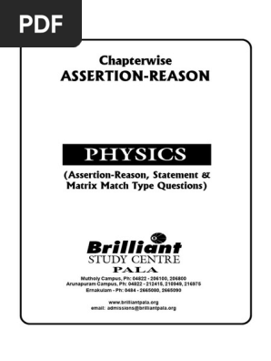 Physics - Assertion-Reason | PDF
