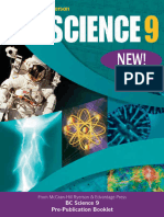 BC Science 9 Pre-Publication Booklet