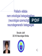 Palliatív Ellátás Nem Onkológiai Betegségekben - Neurodegeneratív Betegségek - Boczán Judit2020