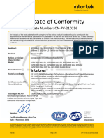 Certificate - Intelbras