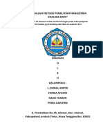 Makalah Metode Penelitian Manajemen Analisis Data