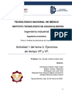 Actividad 1 Del Tema 2. Ejercicios de Tiempo VP y VF