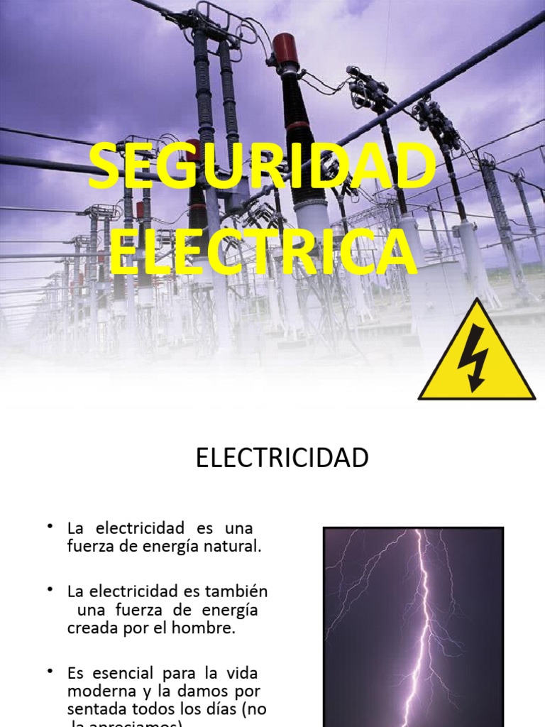 1 Manejo Seguro de Electricidad | PDF | Aislador (Electricidad ...