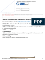 SOP For Operation and Calibration of Analytical Balance Pharmaguddu