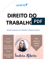 Direito Do Trabalho - I Unidade