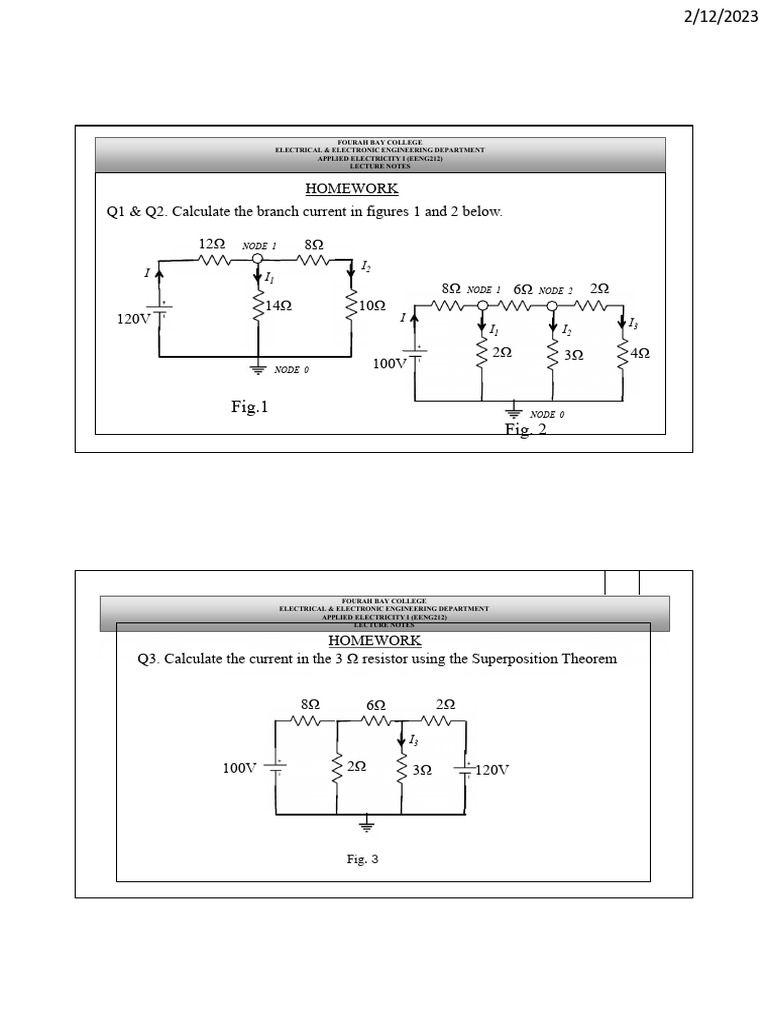 Applied Electricity Q&A Lecture Notes | PDF