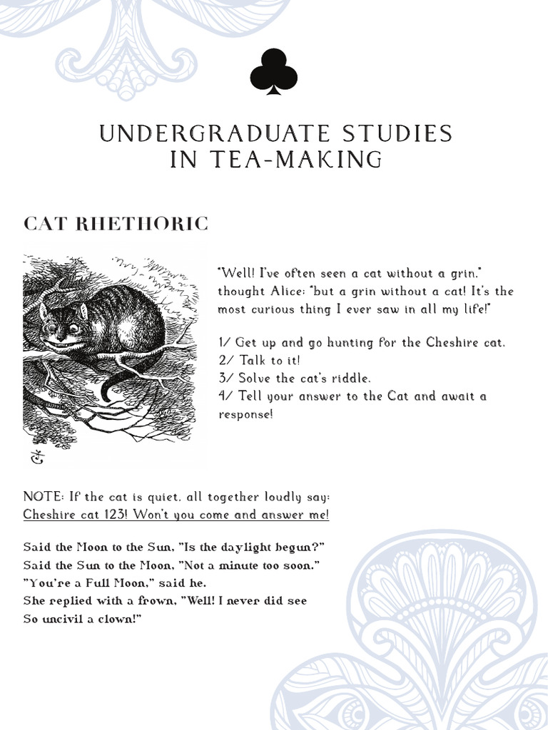 Cheshire Cat Riddles and Logic | PDF