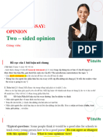 Writing Essay 3 Opinion - Two Sided Essay