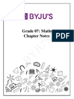 Grade 07 Mathematics Notes