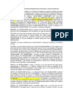 Convenio de Termino de Contrato y Mutuo Disenso