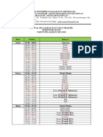 Jadwal Pelajaran Dan Ujian Praktik Kelas 6 2022-2023 (Genap)