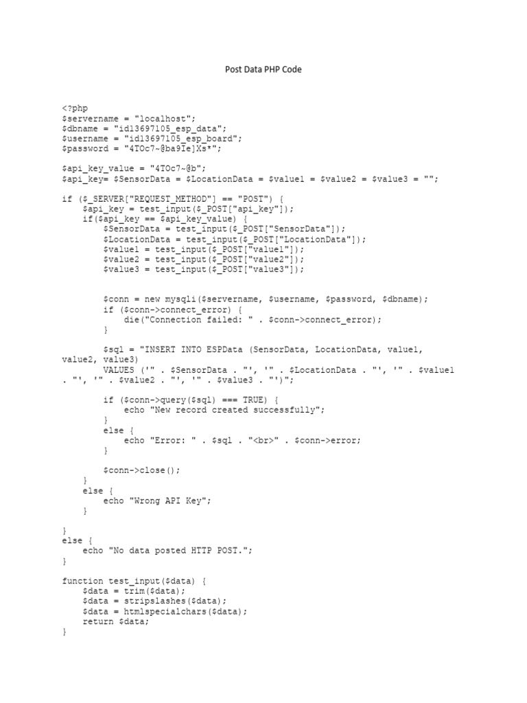 Php code pdf