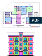 Plan A 03 1787 SFT With 3 Unit Residensial Building