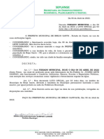 Decreto 014 2022 Luto Oficial Juarez Sampaio