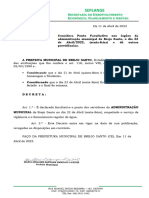 Decreto No 015 2022 Ponto Facultativo Dia 22 de Abril