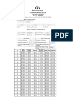 Tabla de Amortización