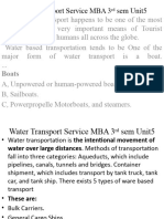 Water Transport Service MBA 3rd Sem Unit5