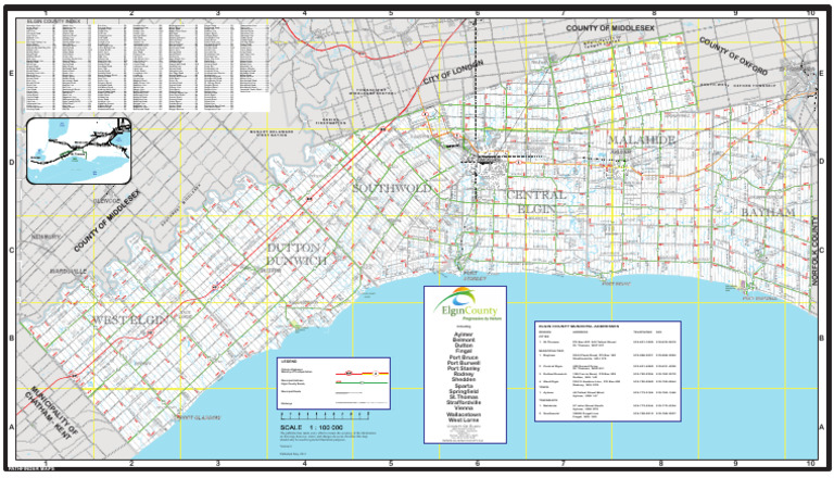 132 - 2013 - Elgin County Map | PDF | Chess | Chess Theory