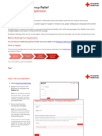 Red Cross Emergency Relief Application How To Guide Australia English