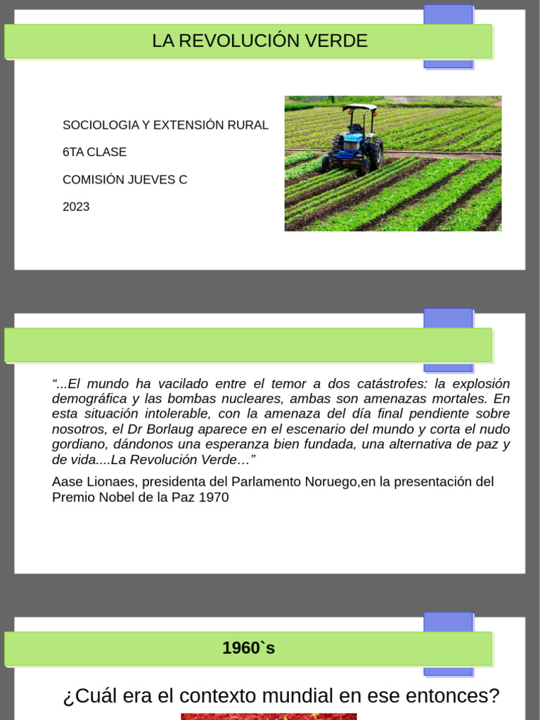 Impacto y Críticas de la Revolución Verde | PDF | Agricultura ...