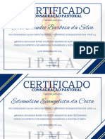 Certificado de Conclusão Simples Azul