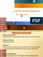 Materi Presenting and Writing A Report