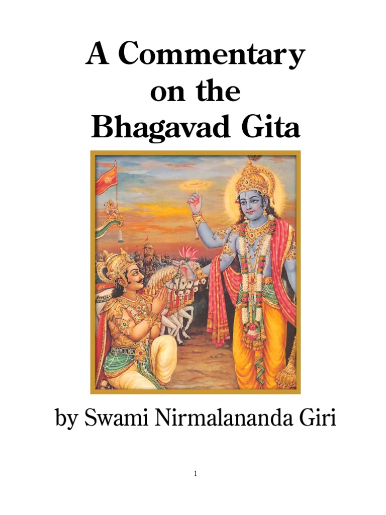 Bhagavad Gita Commentary By Swami Chinmayananda Pdf Creator