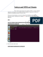 Install Node - Js and NPM For - Ubuntu