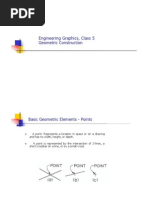 Engineering Graphics, Class 5 Geometric Construction