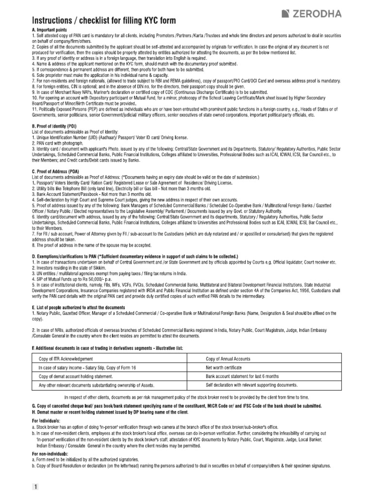 Zerodha | PDF