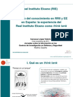 Gestión del conocimiento en Relaciones Internacionales y Estudios Estratégicos en España