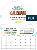 2024 Calendar A4 - Big Life Journal