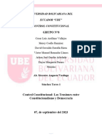 Grupo N°8: Universidad Bolivariana Del Ecuador "Ube" Control Constitucional