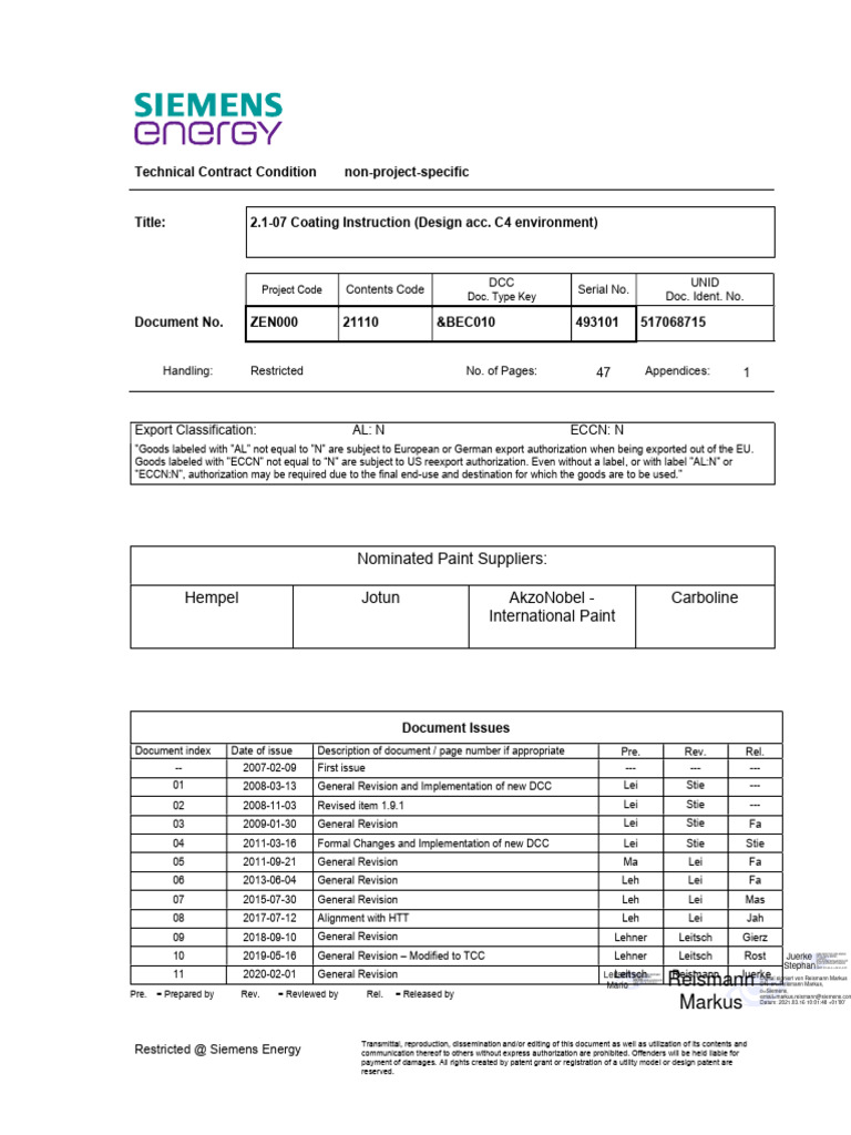 TCC Coating Instructions for ST3 | PDF | Abrasive | Pipe (Fluid Conveyance)