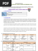 Plan Curricular Del Cuarto Grado-2024