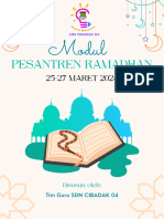 Hijau Biru Estetik Cover Modul Ramadhan Dokumen A4