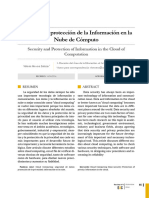 Seguridad y Protección de La Información en La Nube - 2016