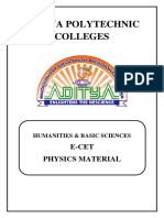 Physics Ecet by Adithya