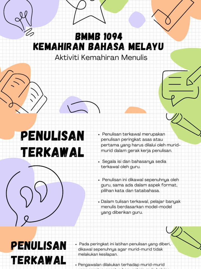 Aktiviti Penulisan Terkawal BMMB 1094 | PDF | Karier & Perkembangan ...
