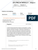 Prova Integrada (Pim) Do Módulo 1 - Etapa 2: Histórico de Tentativas