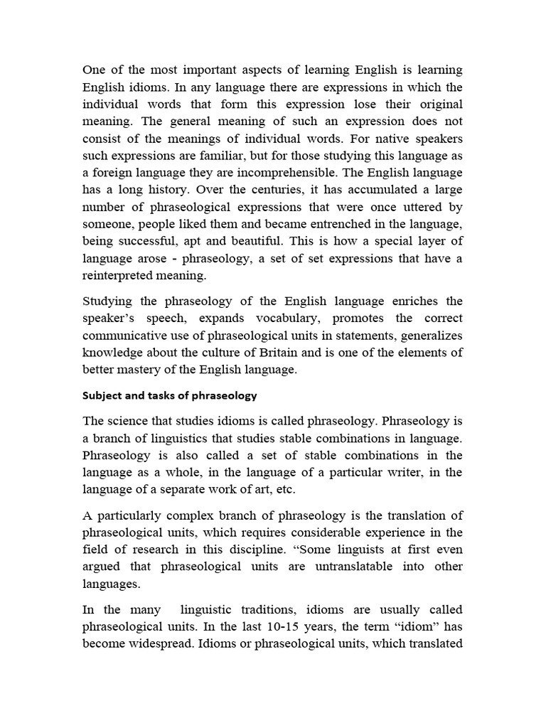 Self Study English | PDF | Idiom | Linguistics